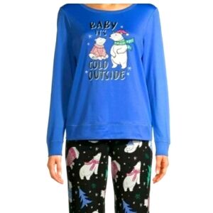 Polar Bear Baby It's Cold Outside Christmas holiday pajama set
